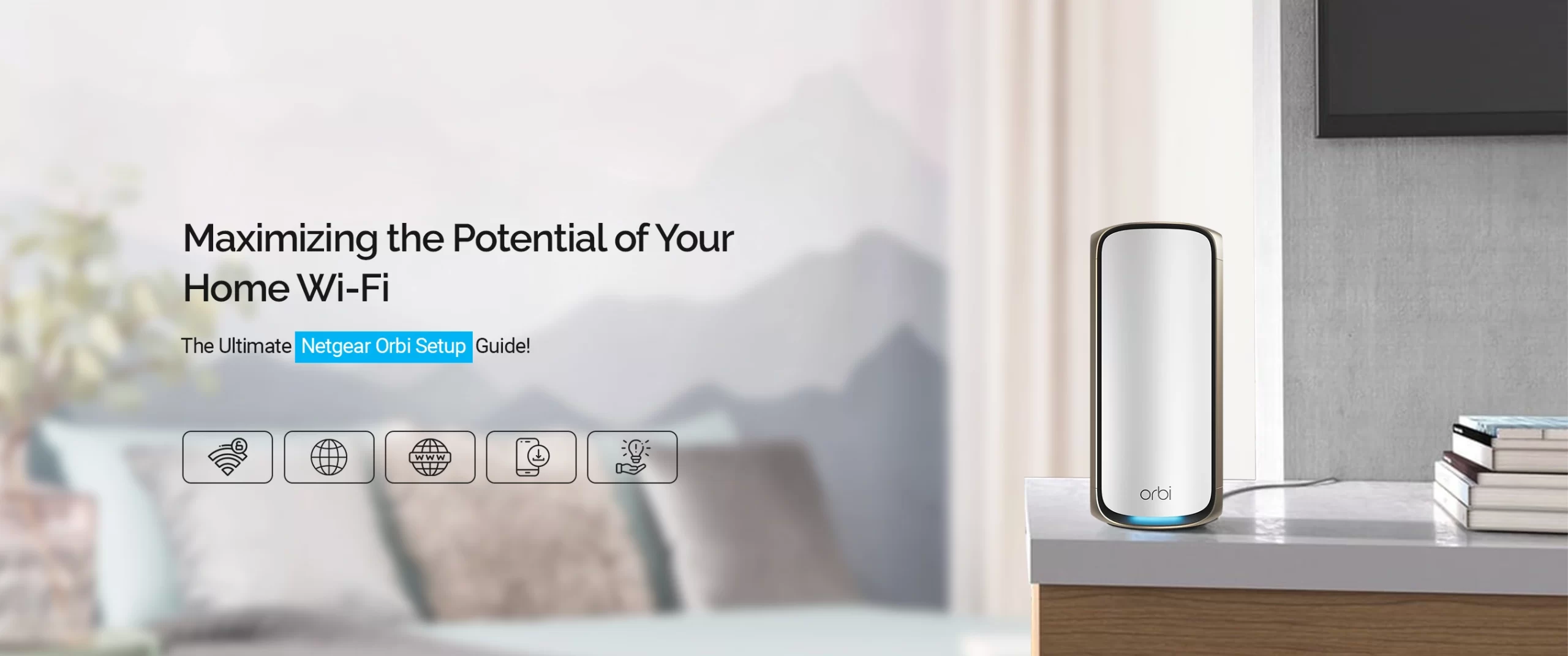 orbi router setup banner